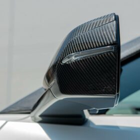 EOS 2020-2024 Chevrolet Corvette C8 Carbon Fiber Lower Mirror Base Covers - Image 3