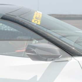 EOS Chevrolet Corvette C8 Carbon Fiber Side Window A-Pillar Vent Cover Trim - Image 1