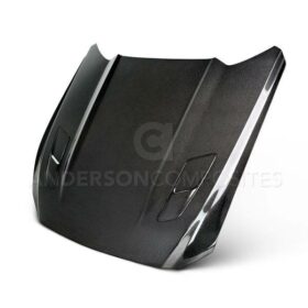 Anderson Composites 2015-2017 Ford Mustang GT Double Sided Carbon Fiber OE Style Hood