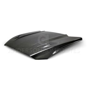 Anderson Composites 2015-2017 Ford Mustang GT Double Sided Carbon Fiber OE Style Hood - Image 1
