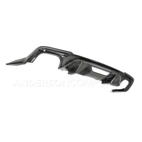 Anderson Composites 2018-2023 Ford Mustang Type-OE Carbon Fiber Quad Tip Rear Diffuser