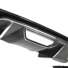 Anderson Composites 2018-2023 Ford Mustang Type-OE Carbon Fiber Quad Tip Rear Diffuser - Image 2