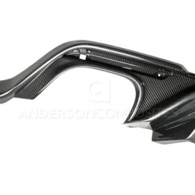 Anderson Composites 2018-2023 Ford Mustang Type-OE Carbon Fiber Quad Tip Rear Diffuser - Image 3