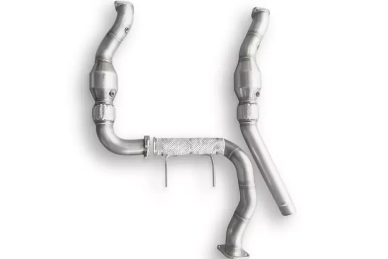 CVF 2017-2020 Ford F-150 Raptor EcoBoost Stainless Steel Catted Downpipes with Built-In Turbo Adapters