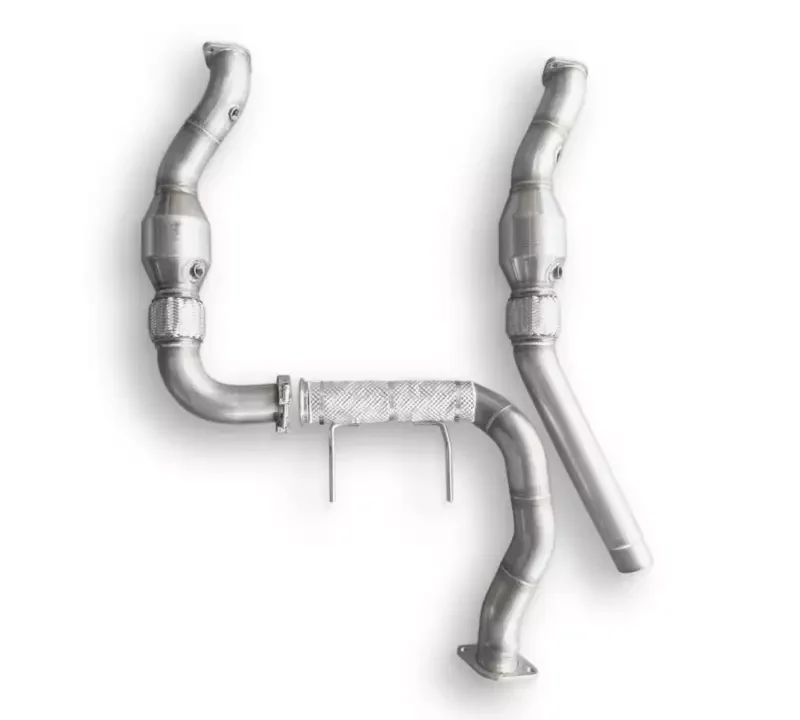 CVF 2017-2020 Ford F-150 Raptor EcoBoost Stainless Steel Catted Downpipes with Built-In Turbo Adapters