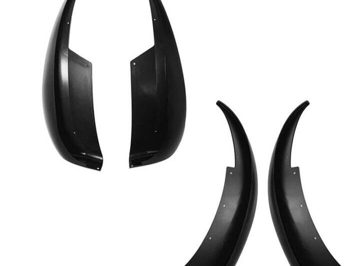 EOS 2005-2013 Chevrolet Corvette C6 Base Front & Rear Splash Guards Mud Flaps