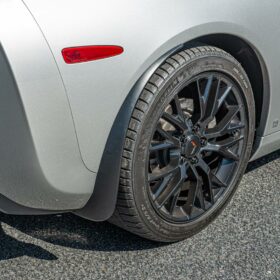 EOS 2005-2013 Chevrolet Corvette C6 Base Rear Splash Guards Mud Flaps - Image 1