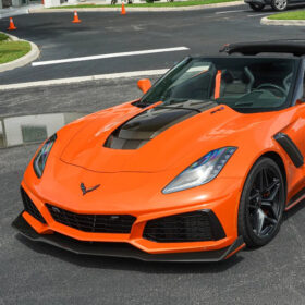 EOS 2019 Corvette C7 ZR1 Carbon Fiber Front Splitter - Image 1