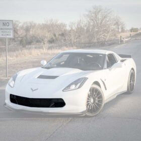 EOS 2014-2019 Chevrolet Corvette C7 Carbon Flash Bumper Grille W/ Camera Brackets