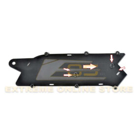 EOS 2014-2019 Chevrolet Corvette C7 Carbon Flash Bumper Grille W/ Camera Brackets
