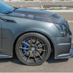 EOS 2009-2015 Cadillac CTS-V Cowl Carbon Fiber Hood - Image 2