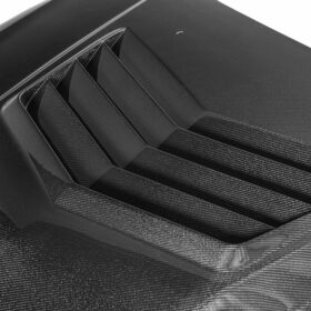 EOS 2009-2015 Cadillac CTS-V Carbon Fiber Middle Vented Front Bumper Hood - Image 3
