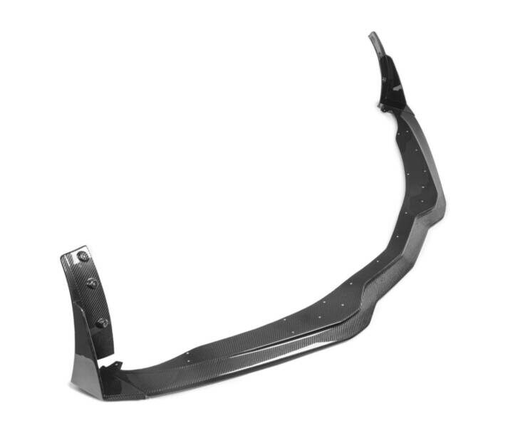 EOS 2014-2019 Chevrolet Corvette C7 Carbon Fiber Front Splitter W/ Stage 3 Carbon Wickerbill Winglets