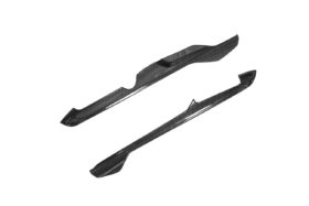 EOS 2020-2024 Chevrolet Corvette C8 Carbon Fiber Center Console Side Panel Trim Vent Cover - Image 1