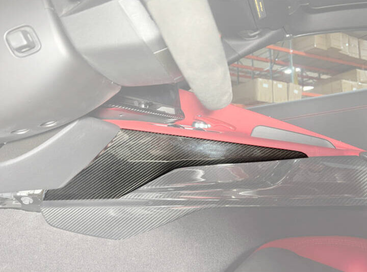 EOS 2020-2024 Chevrolet Corvette C8 Carbon Fiber Center Console Side Upper Trim Vent Cover