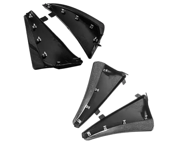 EOS 2020-2024 Chevrolet Corvette C8 Carbon Fiber XL Extended Front and Rear Splash Guards
