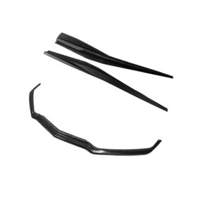 EOS 2020-2024 Chevrolet Corvette C8 Primer Black Z51 Style Front Splitter and Side Skirts (3-Piece Version)