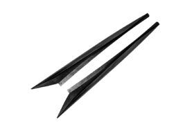 EOS 2020-2024 Chevrolet Corvette C8 Primer Black Z51 Style Front Splitter and Side Skirts (3-Piece Version) - Image 6