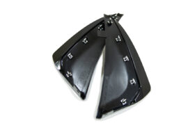 EOS 2020-2024 Chevrolet Corvette C8 Carbon Flash XL Extended Rear Splash Guard Mud Flaps - Image 1