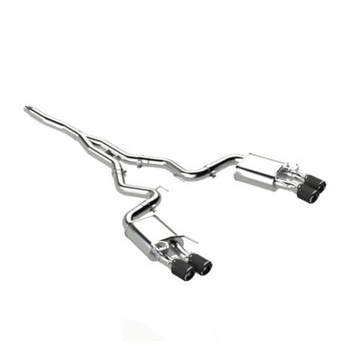 MBRP 2020-2023 Ford Mustang HPP EcoBoost Active Cat-Back Exhaust - Quad Carbon Fiber Tips