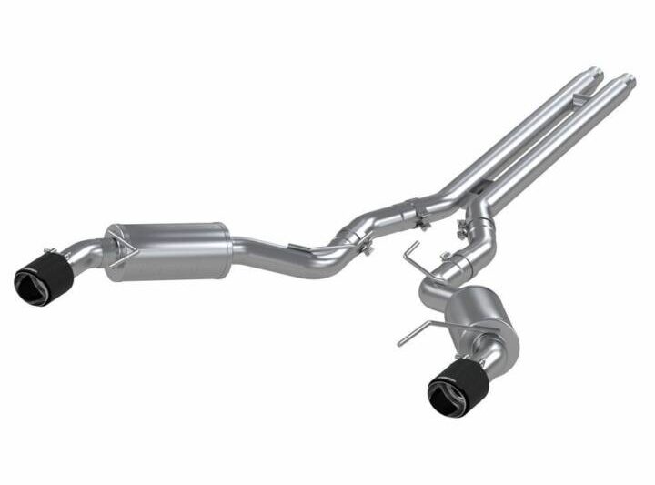 MBRP 2024+ Ford Mustang GT Armor Pro Series Street Cat-Back Exhaust - Carbon Fiber Tips