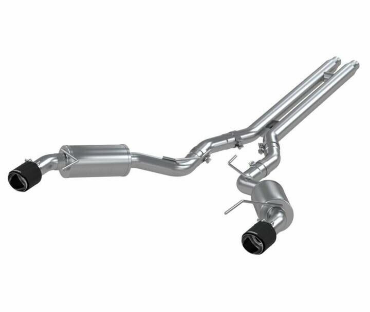 MBRP 2024+ Ford Mustang GT Armor Pro Series Street Cat-Back Exhaust - Carbon Fiber Tips