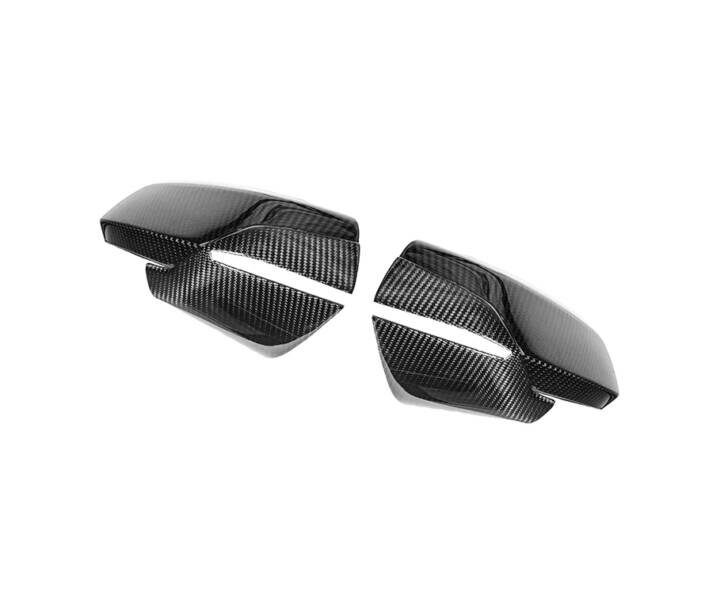 EOS 2020-2024 Chevrolet Corvette C8 Carbon Fiber Mirror Covers and A-Pillar Lay Over