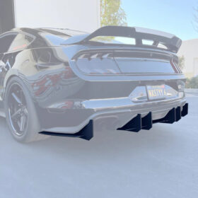 ZL1 Addons 2018-2023 Ford Mustang GT Stealth Diffuser - Image 1