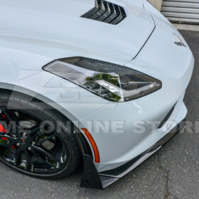 EOS C7 Stage 3 Front Splitter with Wickerbill Side Winglets on Corvette C7