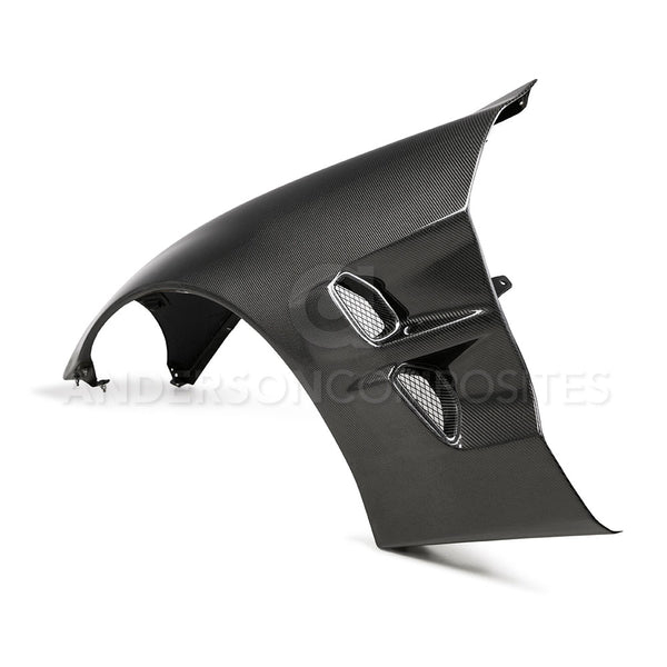 Anderson Composites 2005-2013 Chevrolet Corvette C6 Type-ZR1 Carbon Fiber Fenders (1.65" Wider) - Image 3