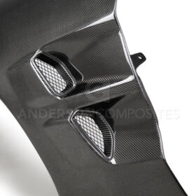 Anderson Composites 2005-2013 Chevrolet Corvette C6 Type-ZR1 Carbon Fiber Fenders (1.65" Wider) - Image 4