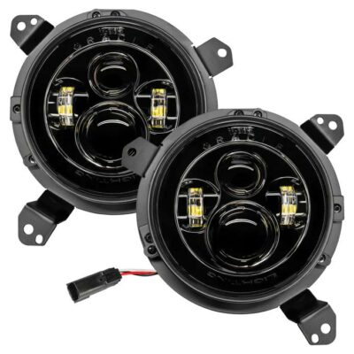 Oracle Lighting 2018-2024 Jeep Wrangler JL/Gladiator JT 7" High Powered Black Bezel LED Headlights