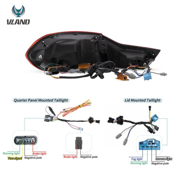 Vland 2014-2020 BMW 4-Series/M4 OLED Tail Lights W/ Dynamic Welcome Lighting - Smoked - Image 4