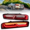 Vland 2016 2018 Chevrolet Camaro LED Tail Lights w Sequential Turn Signal Red Clear