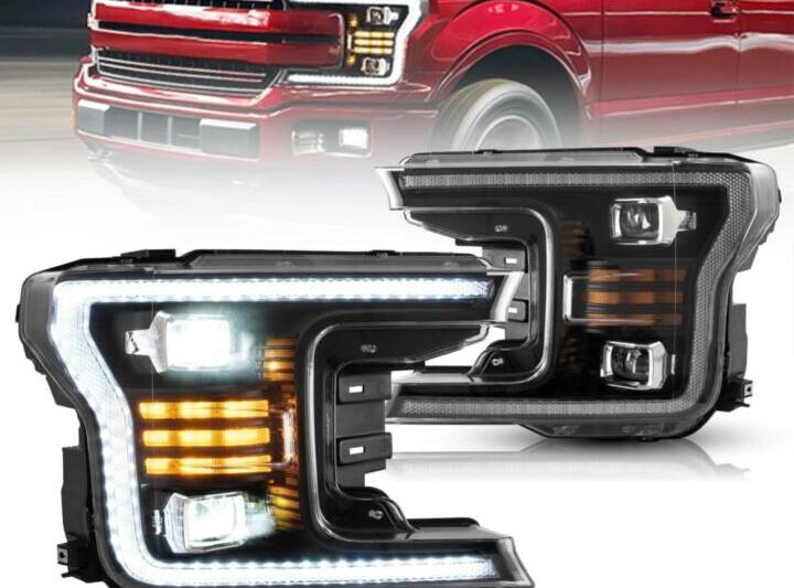 Vland 2018-2020 Ford F-150 w/ DRL F-150 Aftermarket Front Lights Assembly