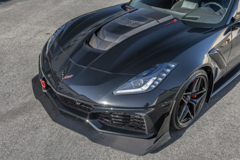 EOS 2019 Chevrolet Corvette C7 ZR1 Carbon Fiber Front Lip Splitter and Side Winglet
