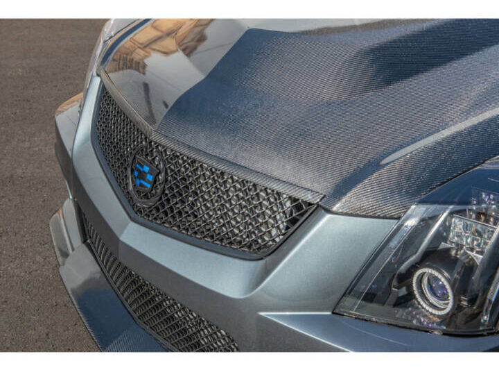 EOS 2009-2015 Cadillac CTS-V Carbon Fiber Front Hood Trim
