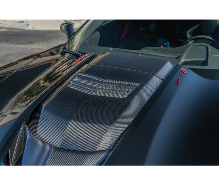 EOS 2019 Chevrolet Corvette C7 ZR1 Carbon Fiber Hood Cowl Louver Cover