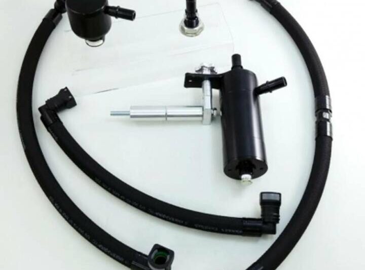 UPR Products 2015-2023 Ford Mustang GT Single Valve Hellion Oil Catch Can Separator Plug N Play™