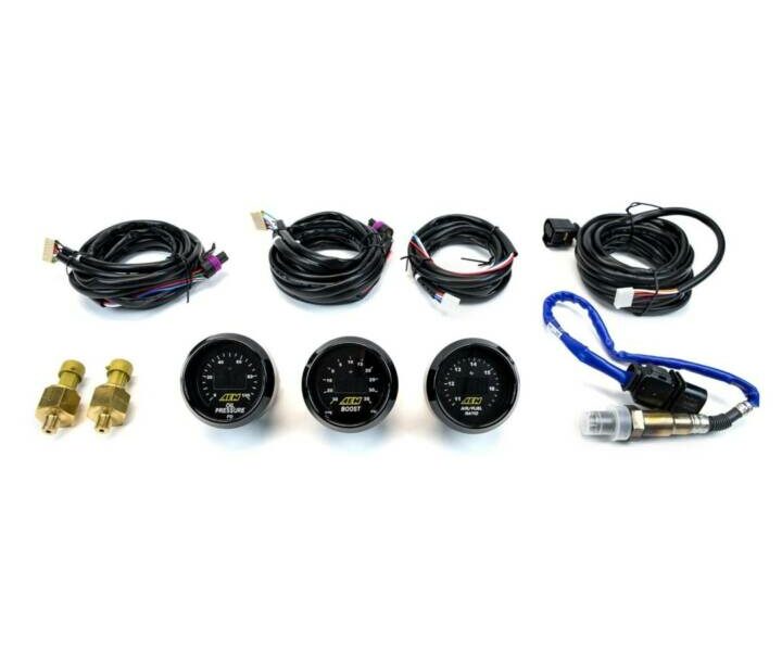 AEM 3 Gauge Combo | 52mm UEGO WideBand A/F Ratio + Oil Pressure + Turbo Boost