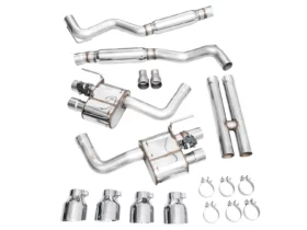 AWE 2024 Ford Mustang Dark Horse S650 SwitchPath Exhaust - Quad Tips - Chrome - Image 5