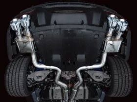 AWE 2024 Ford Mustang Dark Horse S650 SwitchPath Exhaust - Quad Tips - Chrome - Image 1