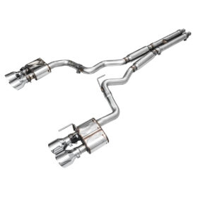 AWE 2024 Ford Mustang Dark Horse S650 SwitchPath Exhaust - Quad Tips - Chrome