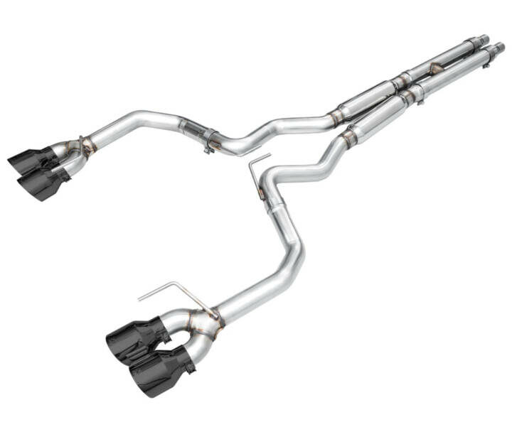 AWE 2024 Ford Mustang Dark Horse S650 Track Edition - Quad Tips - Black Diamond