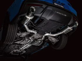 AWE 2024 Ford Mustang GT S650 Touring Edition Exhuast - Dual Tips - Chrome - Image 3