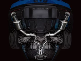 AWE 2024 Ford Mustang GT S650 Touring Edition Exhuast - Dual Tips - Chrome - Image 1