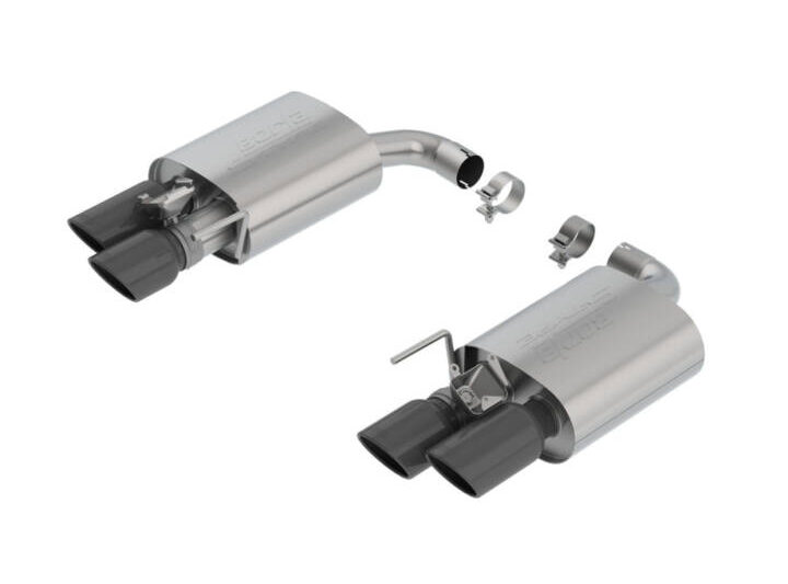 Borla 2018-2023 Ford Mustang GT S-Type Axle-Back Exhaust - Black Chrome Tips