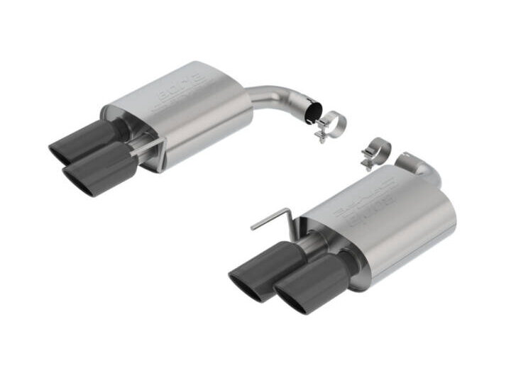 Borla 2018-2023 Ford Mustang GT S-Type Axle-Back Exhaust - Black Chrome Tips