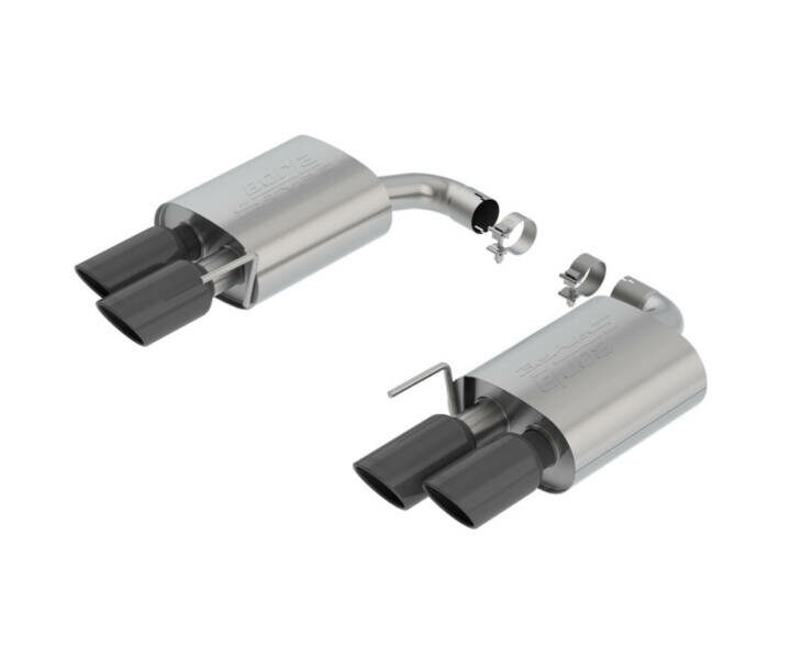 Borla 2018-2023 Ford Mustang GT S-Type Axle-Back Exhaust - Black Chrome Tips