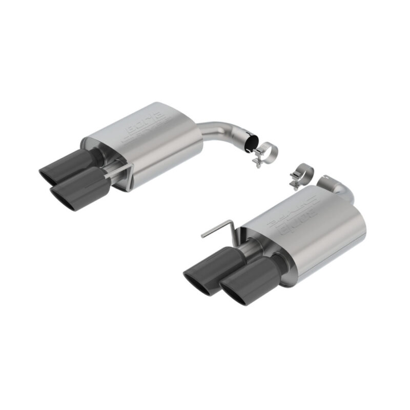 Borla 2018-2023 Ford Mustang GT S-Type Axle-Back Exhaust - Black Chrome Tips